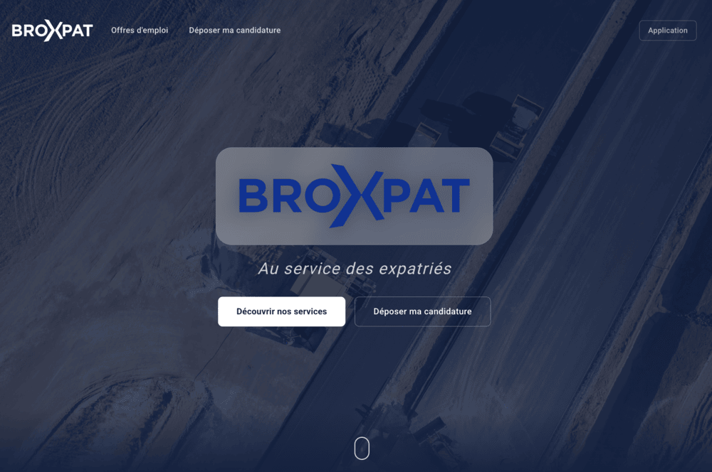 Aperçu du site web Broxpat réalisé par Cinquante